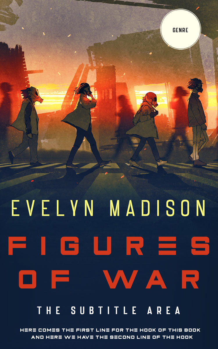 2D view of Premade Science Fiction Book Cover - Charade