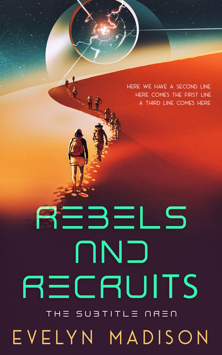 2D view of Premade Science Fiction Book Cover - Livid Brown