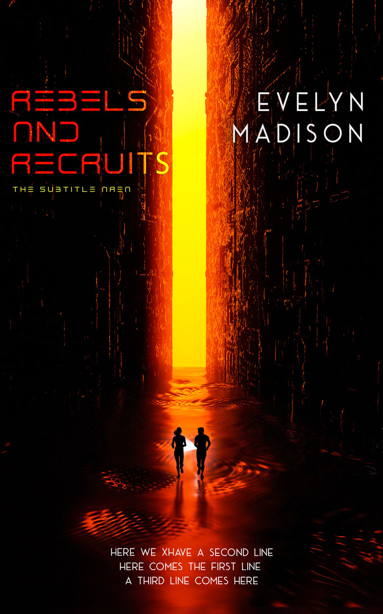 2D view of Premade Apocalyptica Book Cover - Asphalt