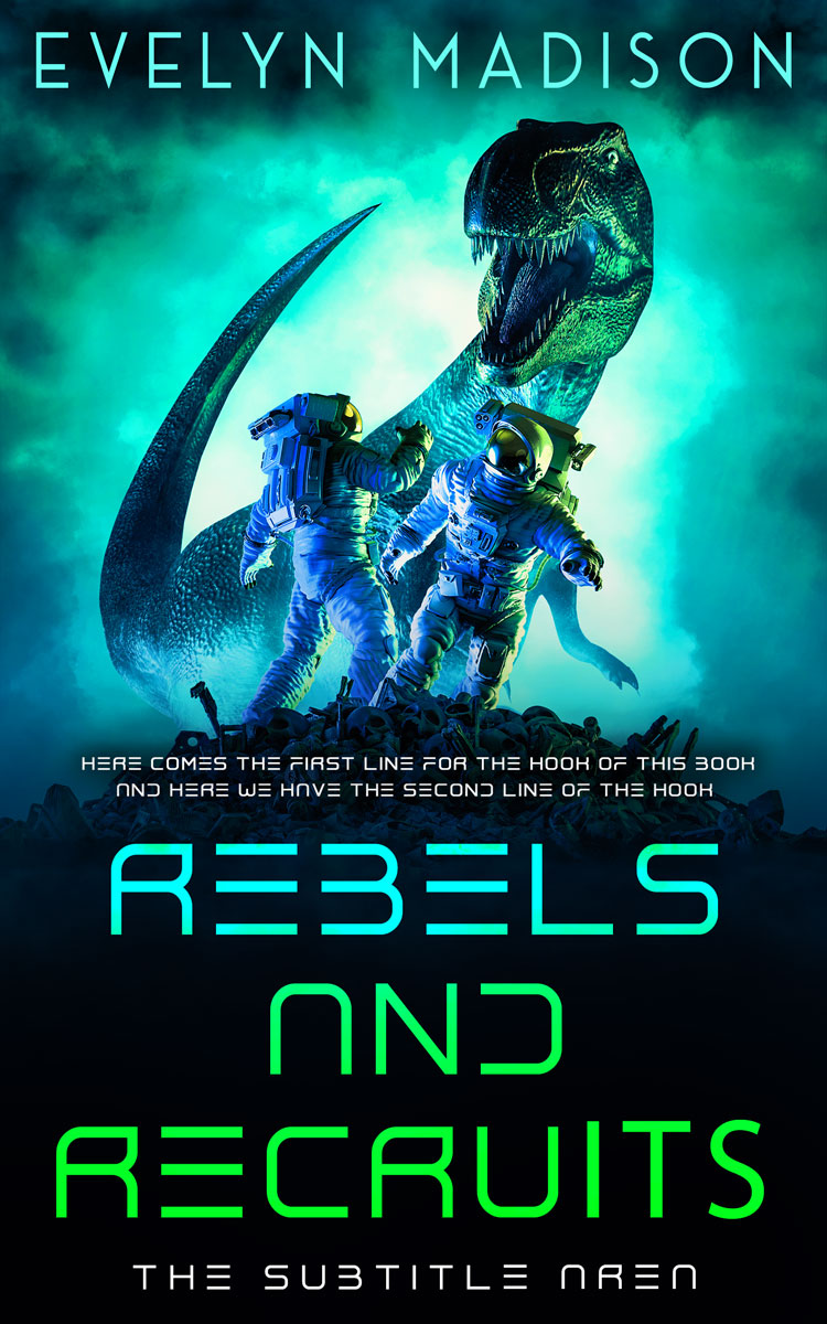 2D view of Premade Science Fiction Book Cover - Black Pearl