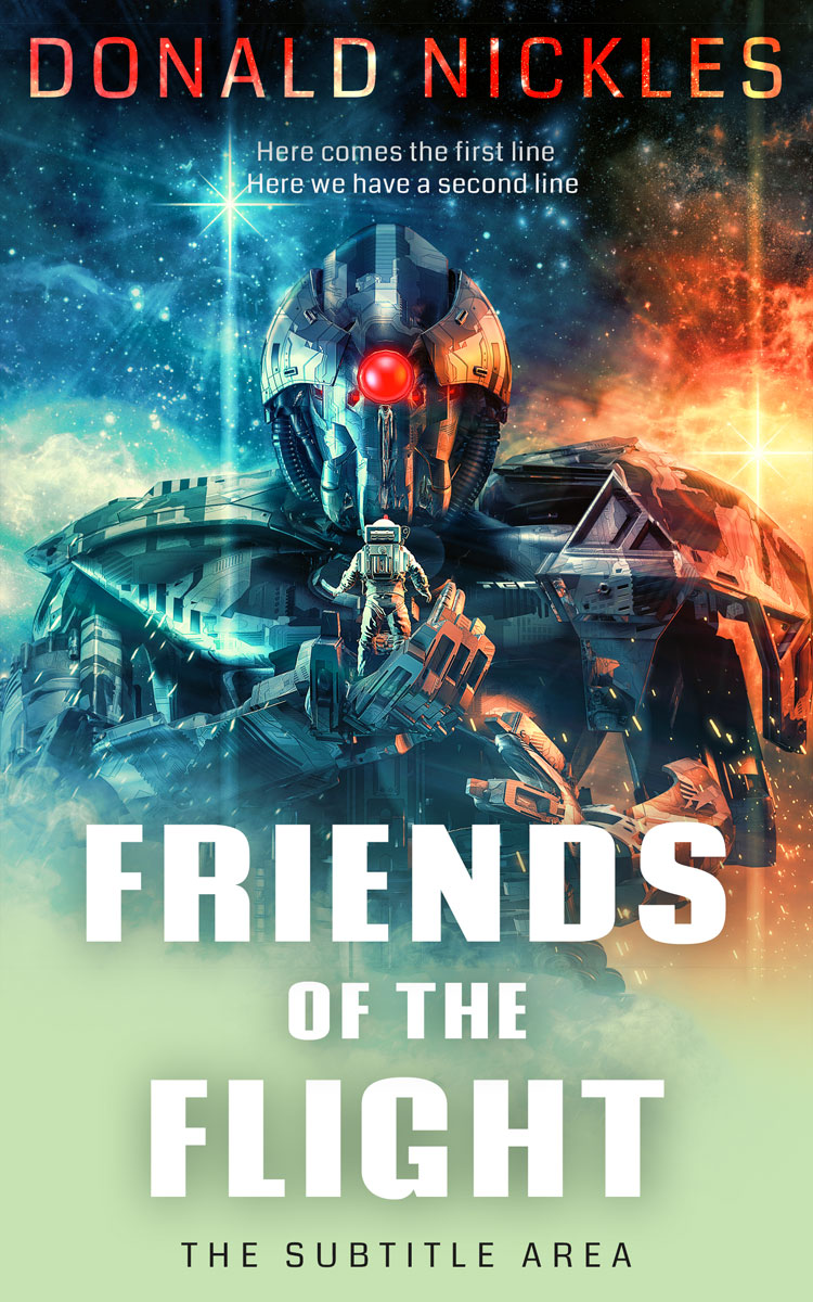 2D view of Premade Science Fiction Book Cover - Yuma