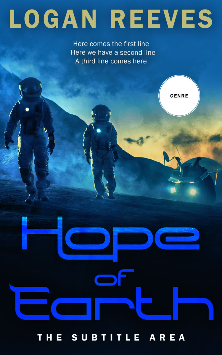 2D view of Premade Science Fiction Book Cover - Black Pearl