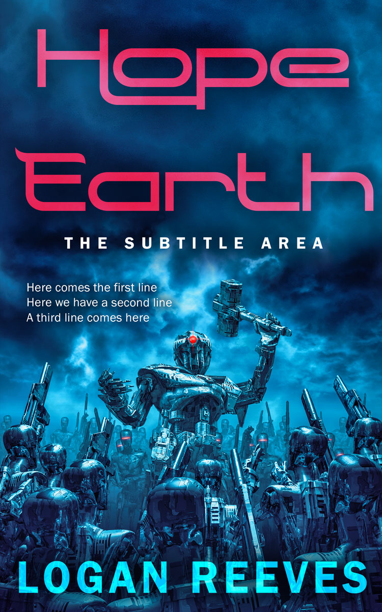 2D view of Premade Science Fiction Book Cover - Madison