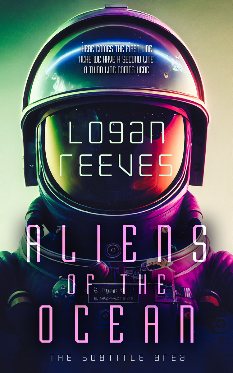 2D view of Premade Science Fiction Book Cover - Mirage