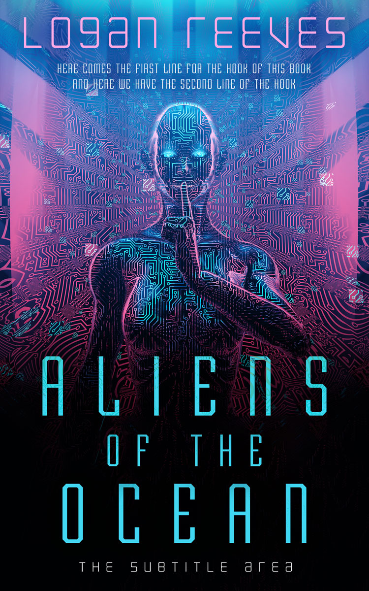 2D view of Premade Science Fiction Book Cover - Viola