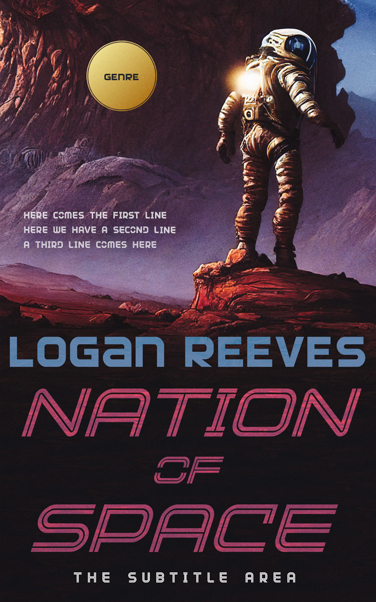 2D view of Premade Science Fiction Book Cover - Thunder