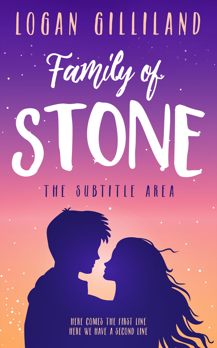 2D view of Premade Romance Book Cover - Hopbush