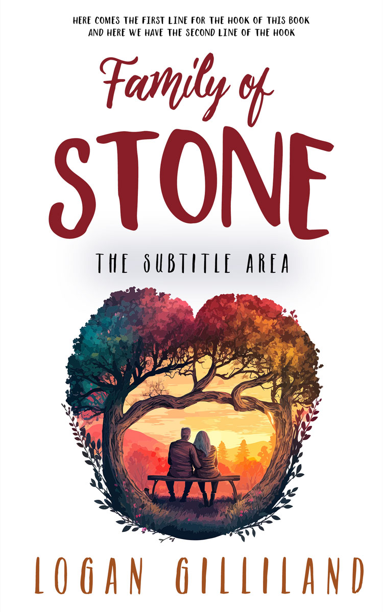 2D view of Premade Romance Book Cover - Lotus