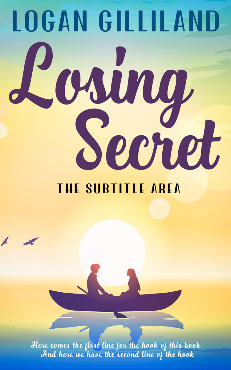 2D view of Premade Romance Book Cover - San Marino