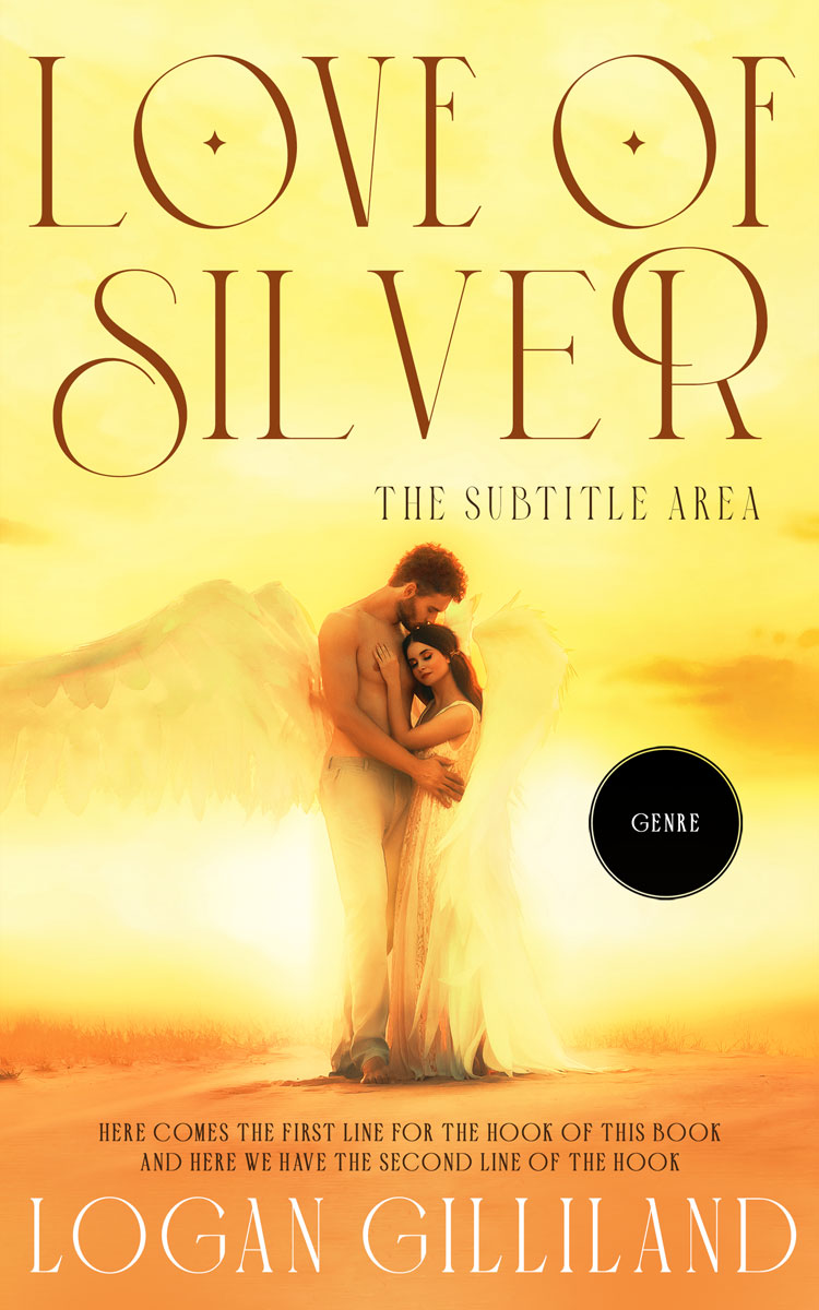 2D view of Premade Romance Book Cover - Sweet Corn