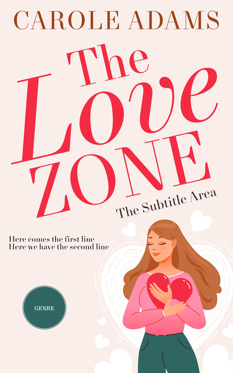 2D view of Premade Romance Book Cover - Linen