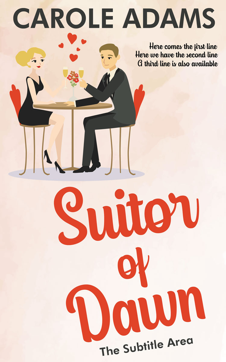 2D view of Premade Romance Book Cover - Linen