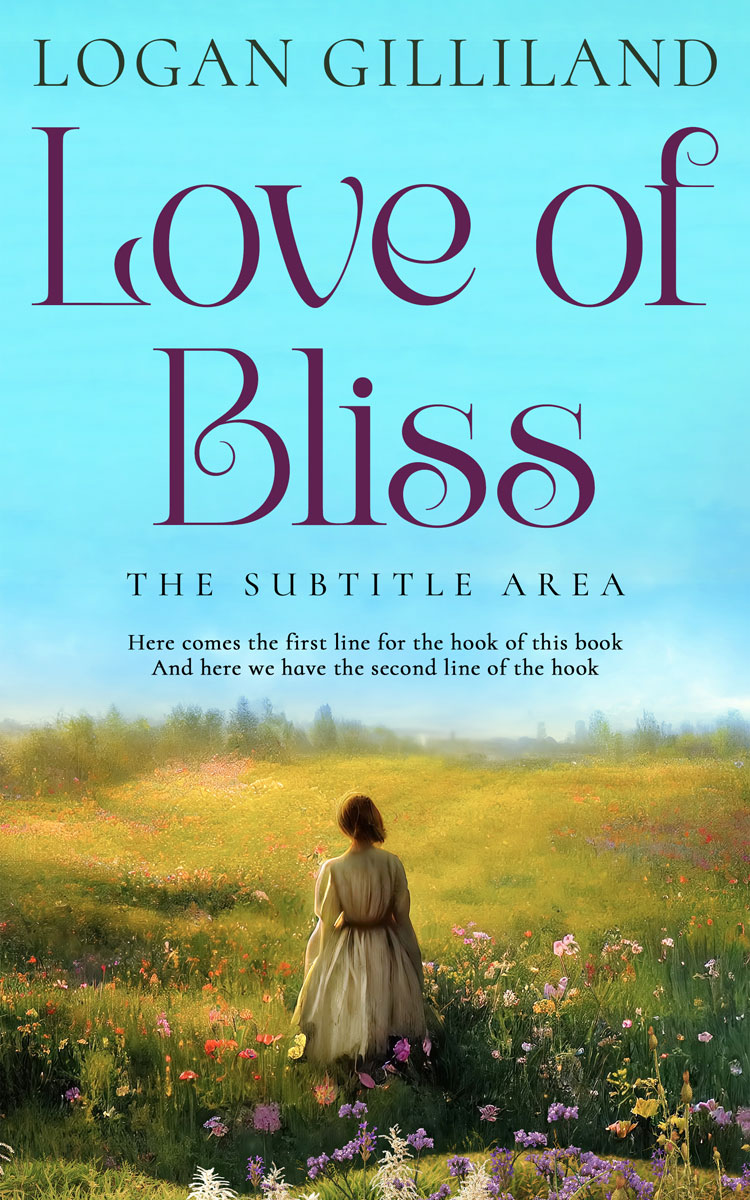 2D view of Premade Nature Book Cover - Malibu