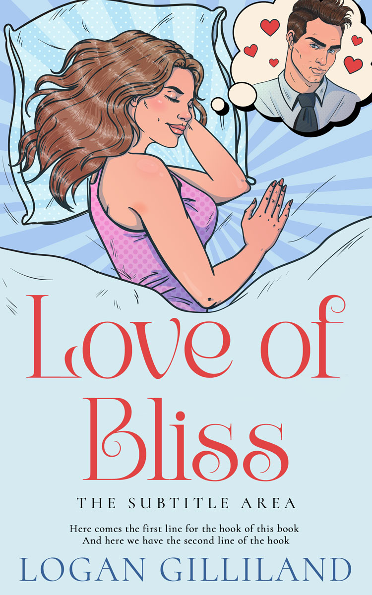 2D view of Premade Romance Book Cover - Geyser