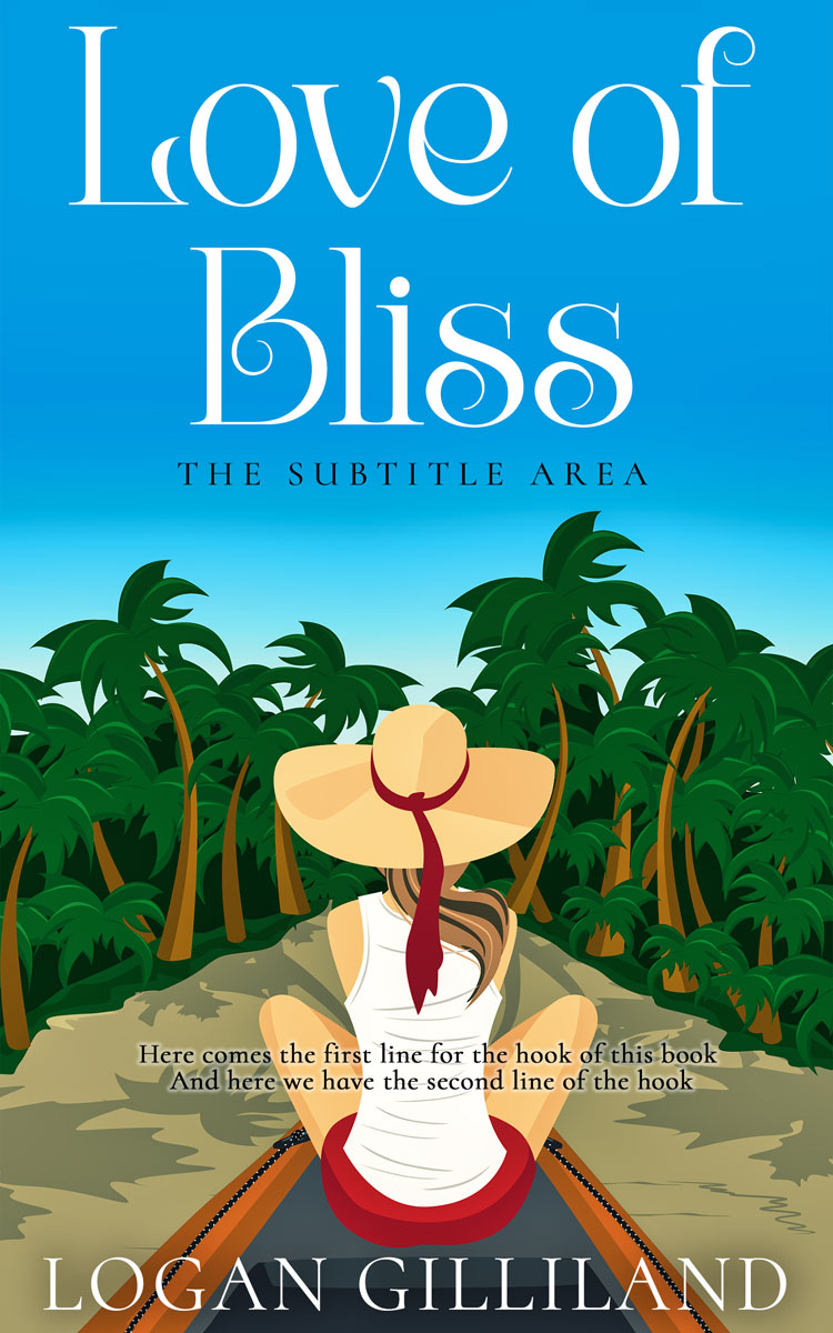 2D view of Premade Travel Book Cover - Cerulean