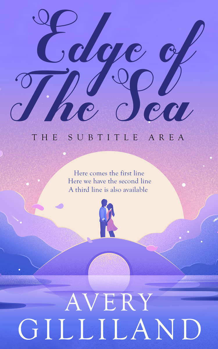 2D view of Premade Romance Book Cover - Portage