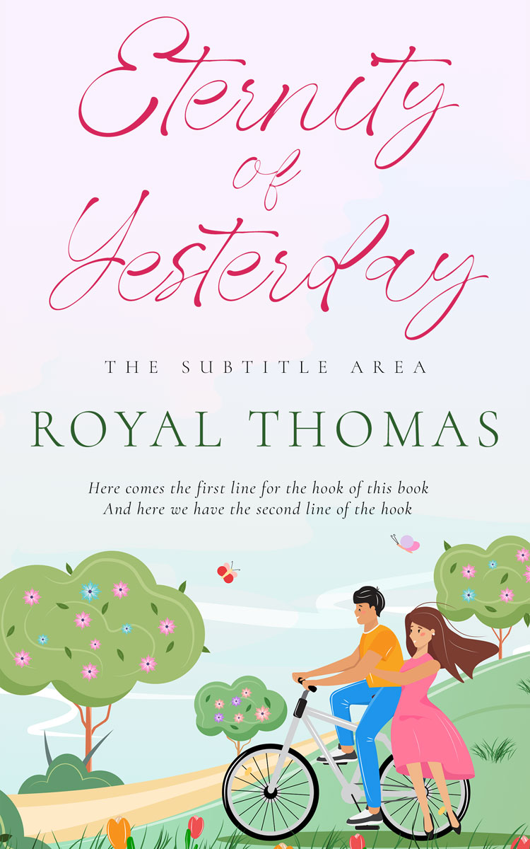 2D view of Premade Romance Book Cover - Athens Gray