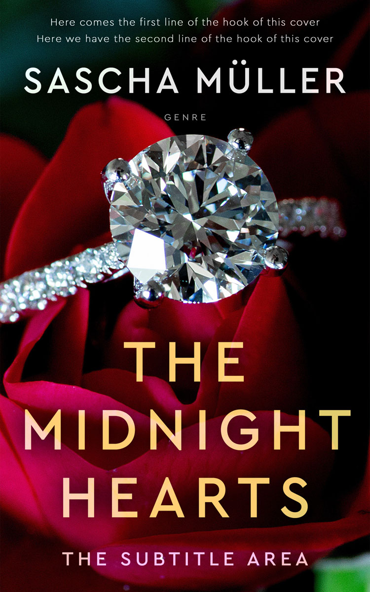 2D view of Premade Romance Book Cover - Coffee Bean