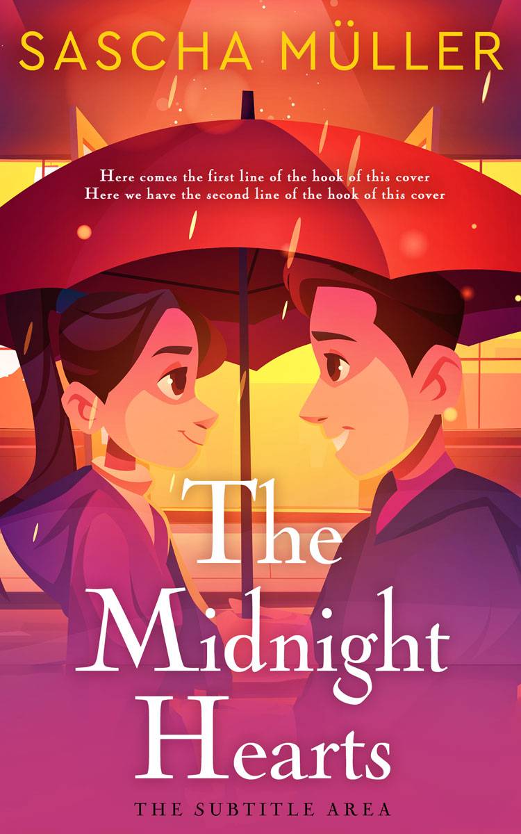 2D view of Premade Romance Book Cover - Fuzzy Wuzzy Brown