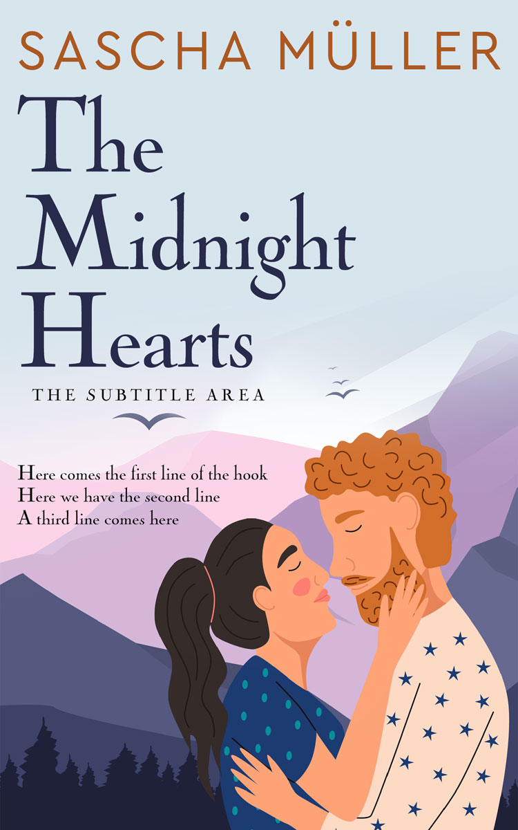 2D view of Premade Romance Book Cover - Bon Jour