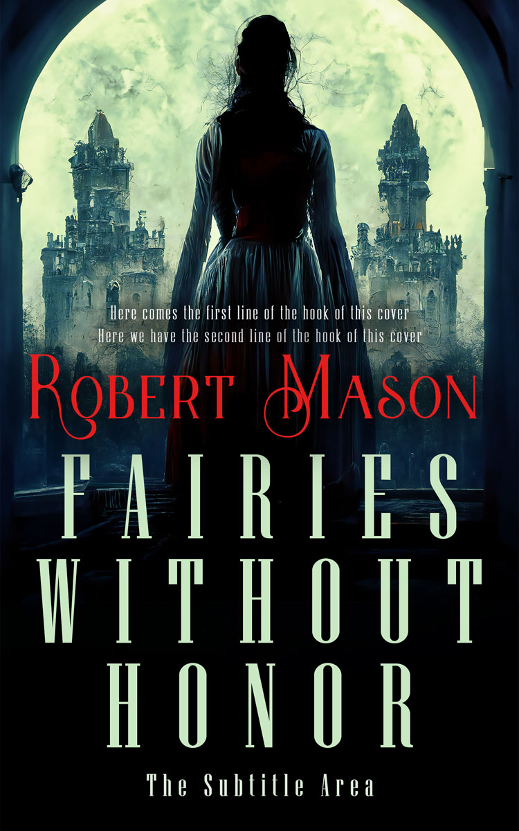 2D view of Premade Fantasy Book Cover - Bunker