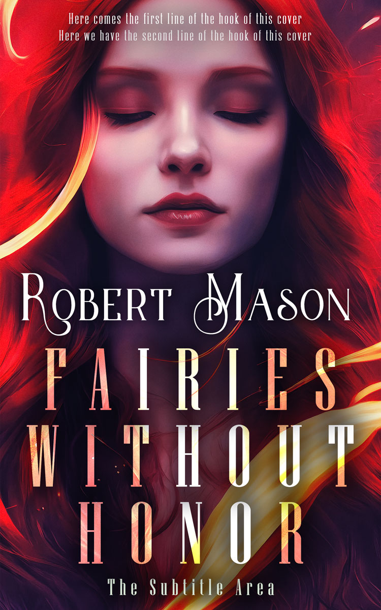 2D view of Premade Fantasy Book Cover - Japonica