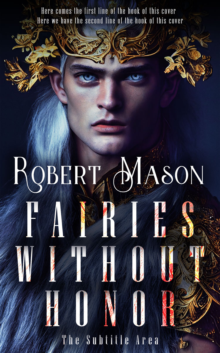 2D view of Premade Fantasy Book Cover - Cinder