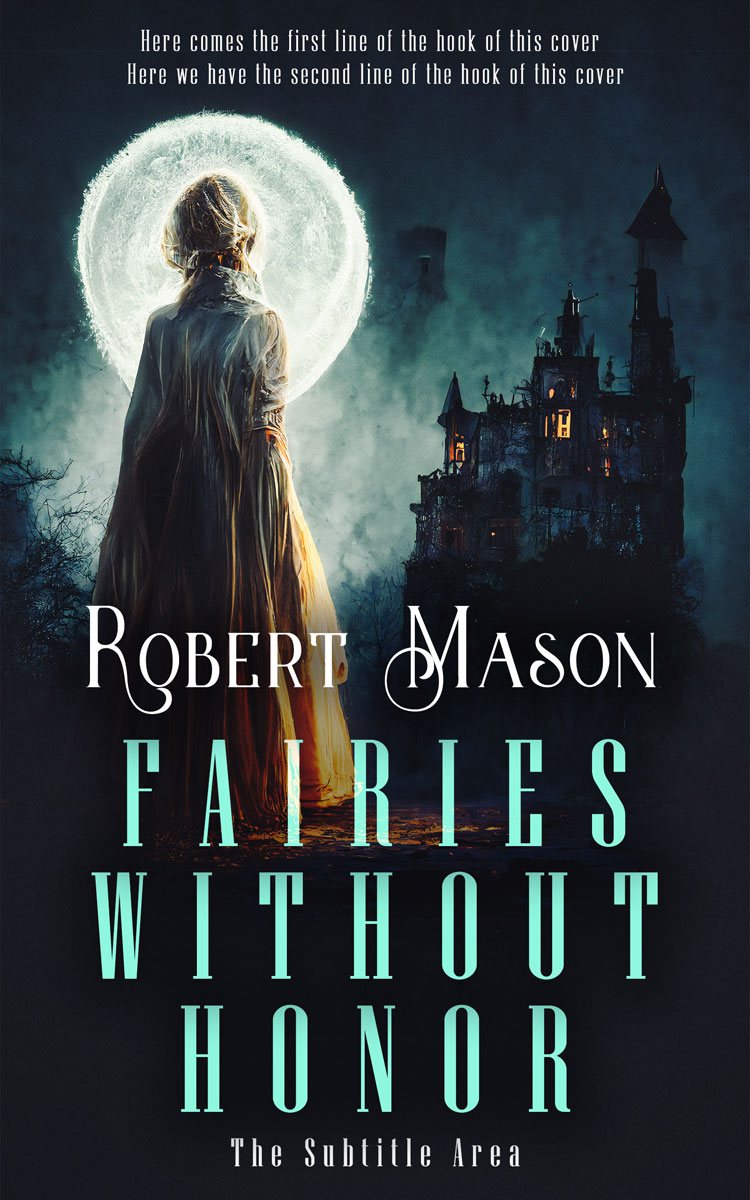 2D view of Premade Fantasy Book Cover - Mirage