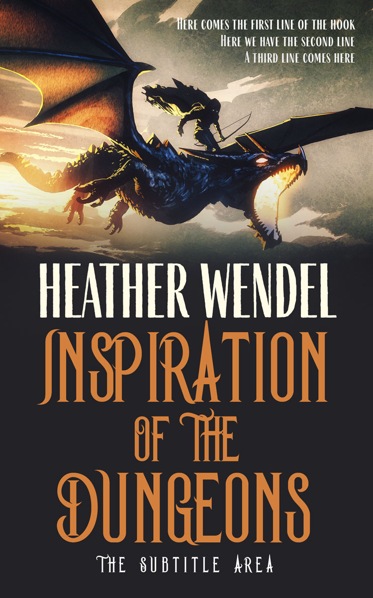 2D view of Premade Fantasy Book Cover - Dune