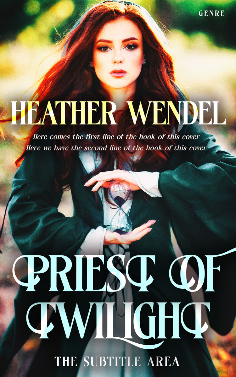 2D view of Premade Fantasy Book Cover - Heavy Metal