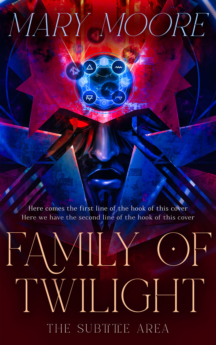 2D view of Premade Fantasy Book Cover - Loulou