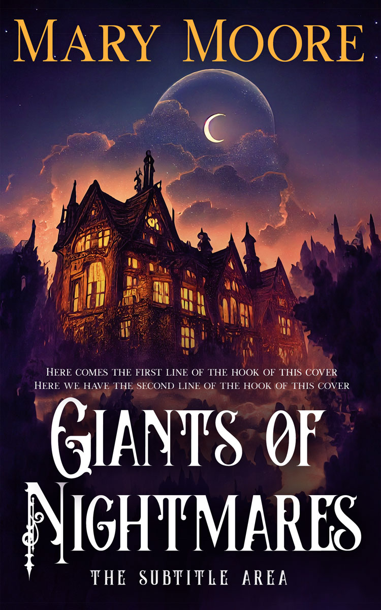 2D view of Premade Fantasy Book Cover - Revolver