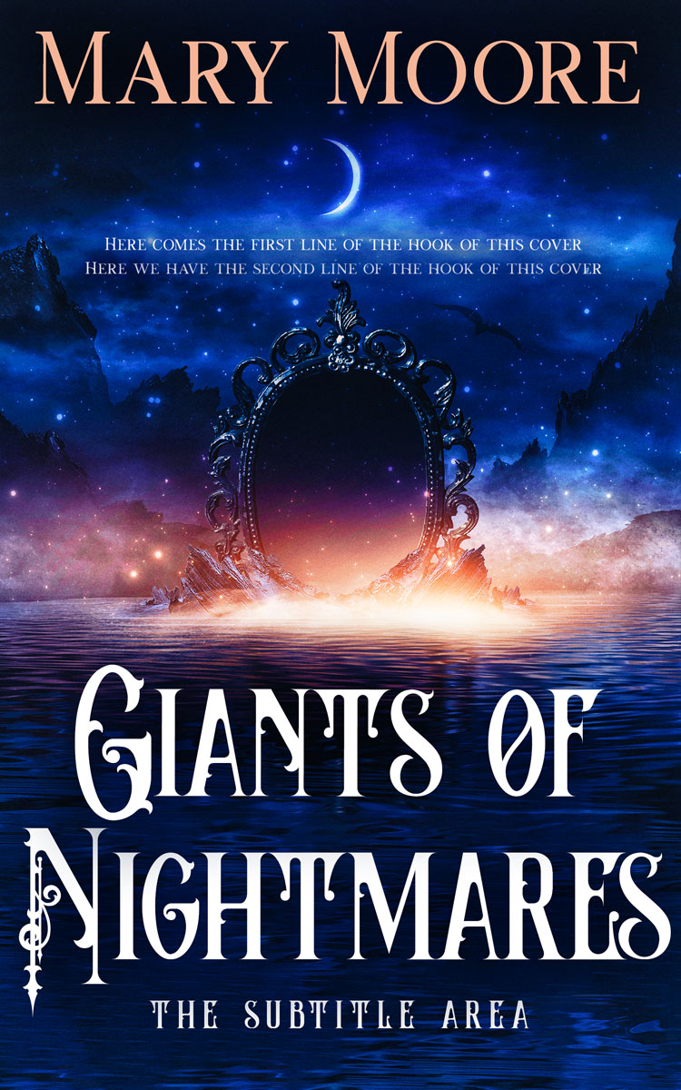 2D view of Premade Fantasy Book Cover - Eunry