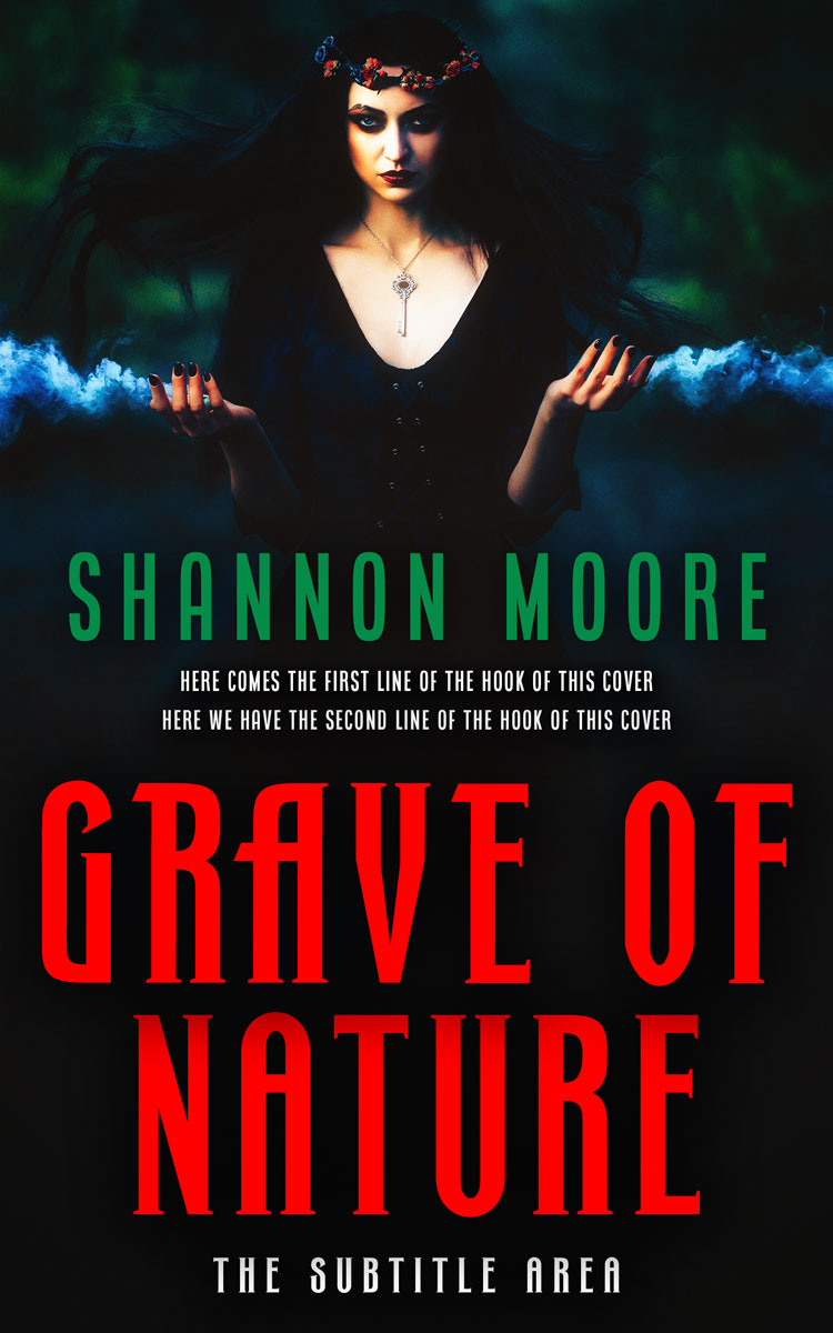 2D view of Premade Fantasy Book Cover - Woodsmoke