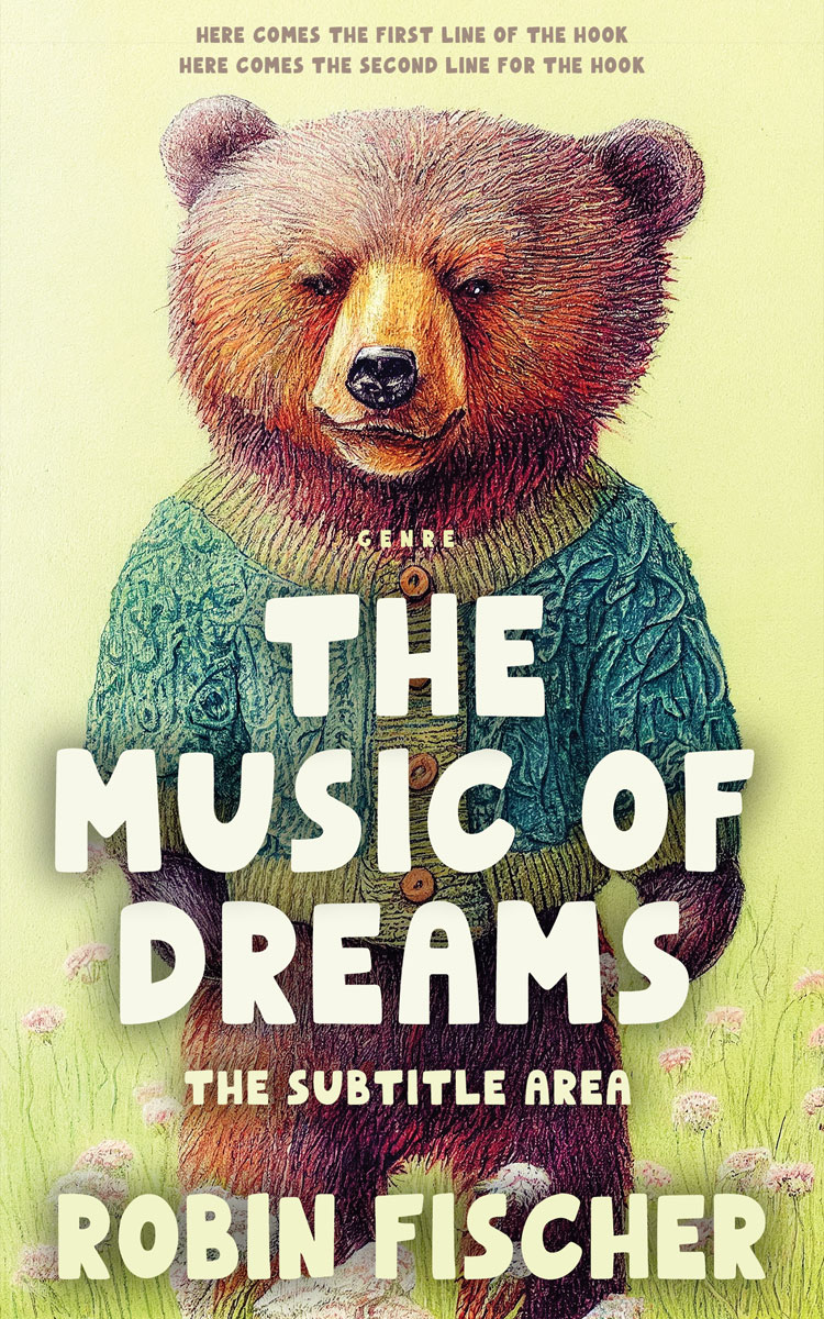 2D view of Premade Nature Book Cover - Thunder