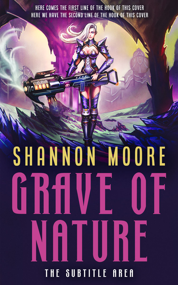 2D view of Premade Science Fiction Book Cover - Viola