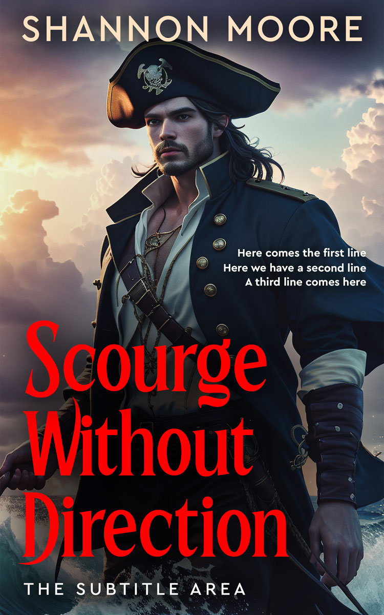 2D view of Premade Historical Book Cover - Burning Sand