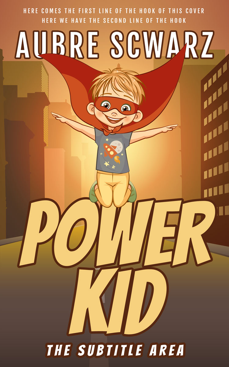 2D view of Premade Children's Book Cover - Nutmeg