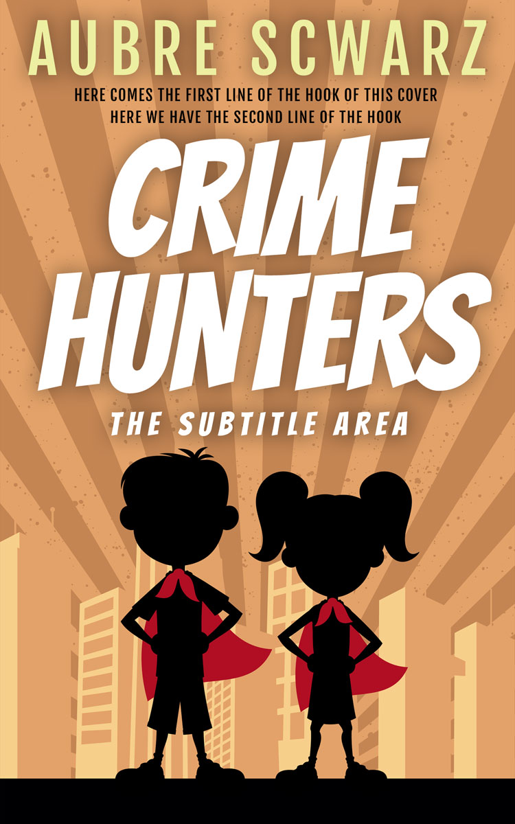 2D view of Premade Teen & Young Adult Book Cover - Antique Brass