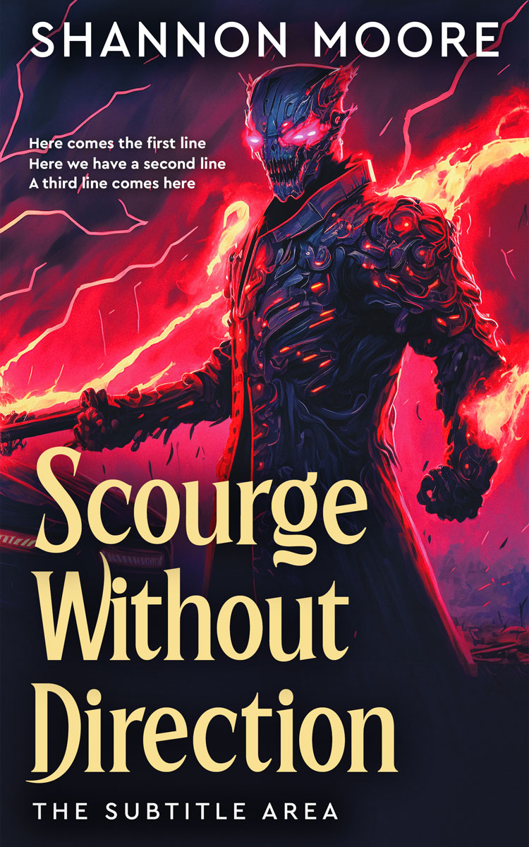 2D view of Premade Science Fiction Book Cover - Sunglo