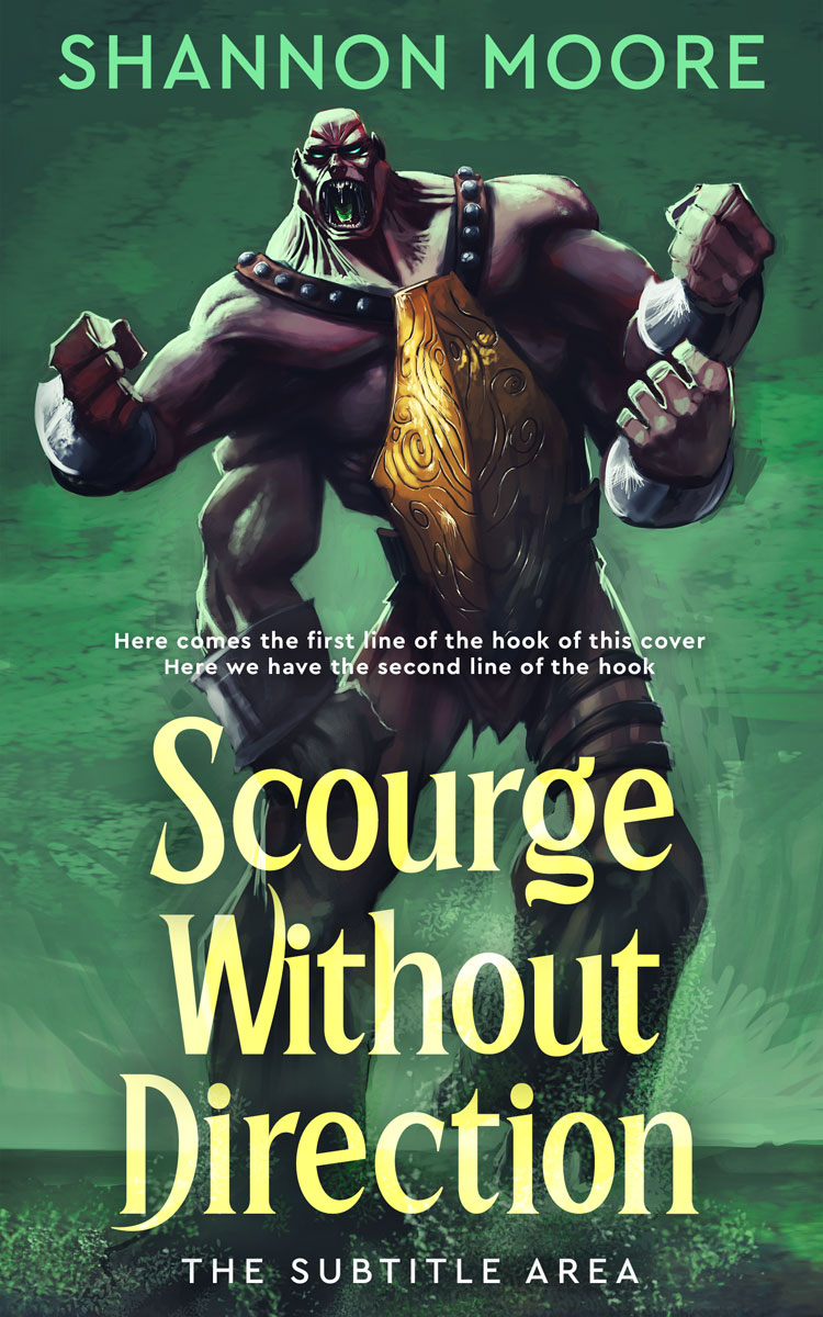 2D view of Premade Fantasy Book Cover - Outer Space