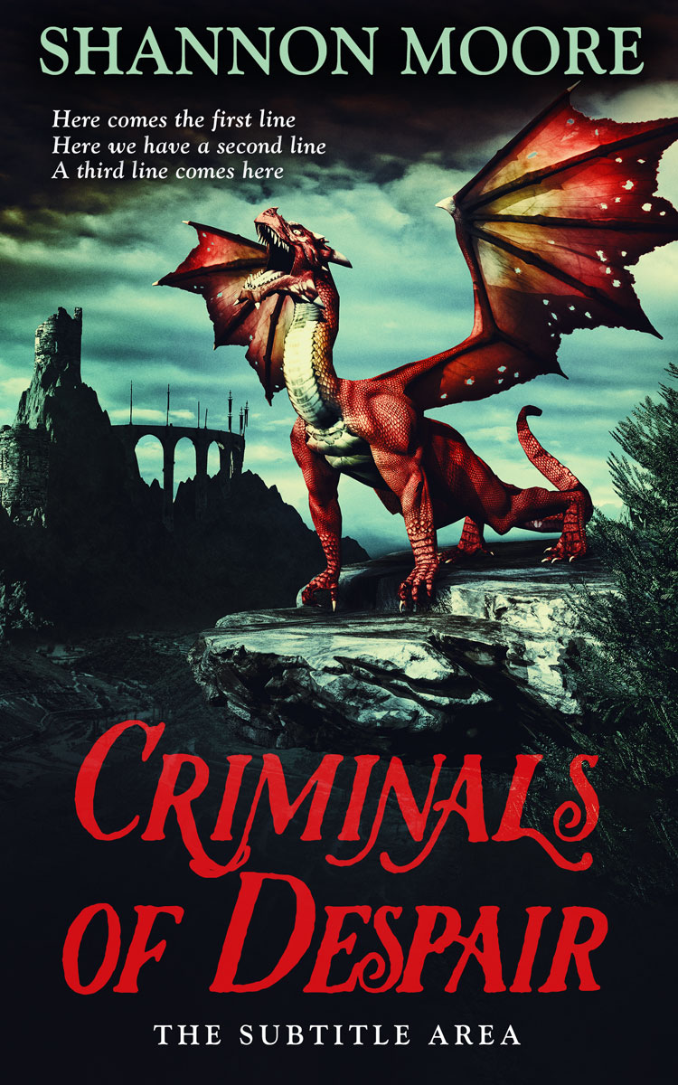 2D view of Premade Fantasy Book Cover - Old Rose