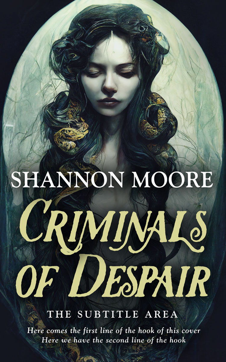 2D view of Premade Fantasy Book Cover - Coriander