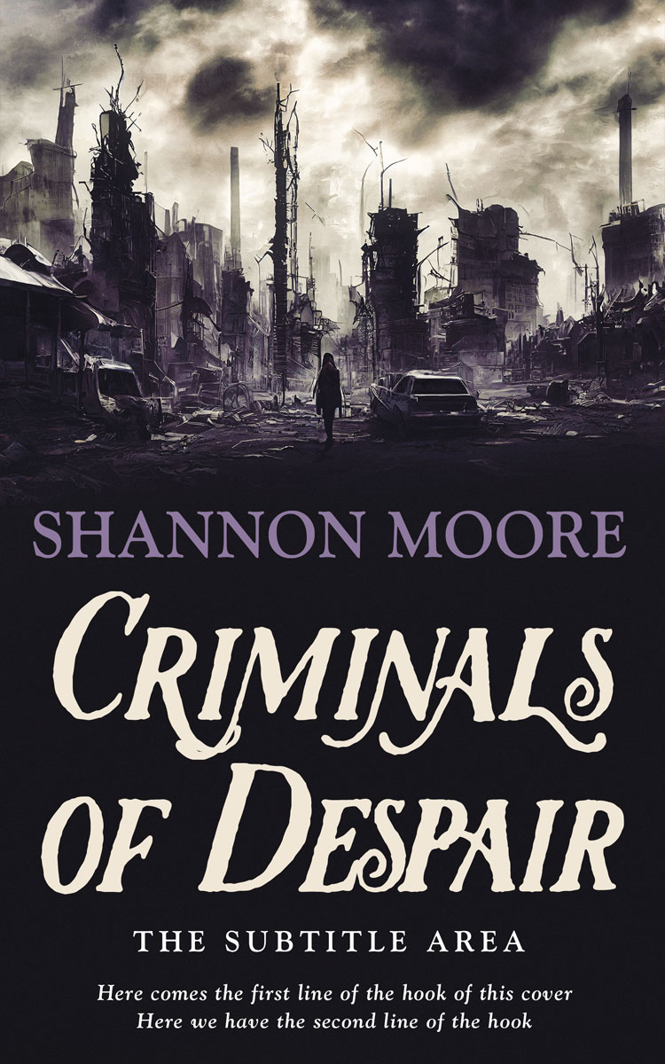 2D view of Premade Apocalyptica Book Cover - Sisal