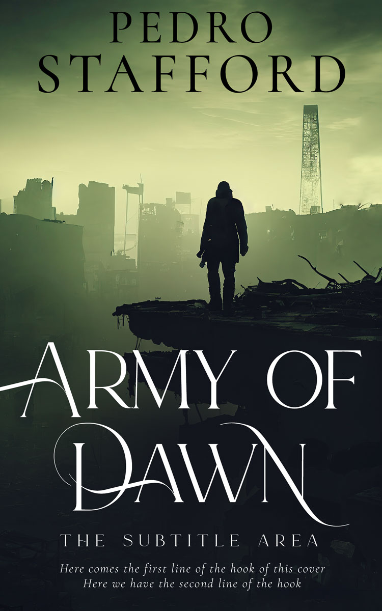 2D view of Premade Apocalyptica Book Cover - Pine Glade