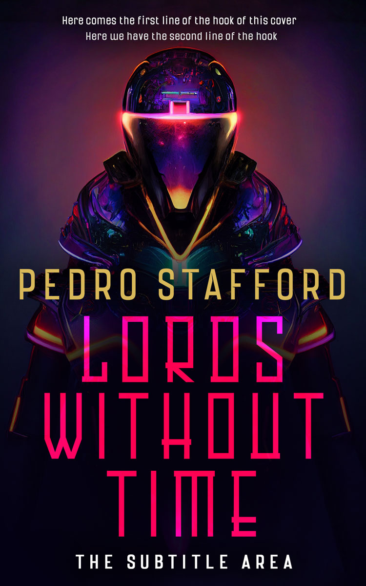 2D view of Premade Science Fiction Book Cover - Revolver