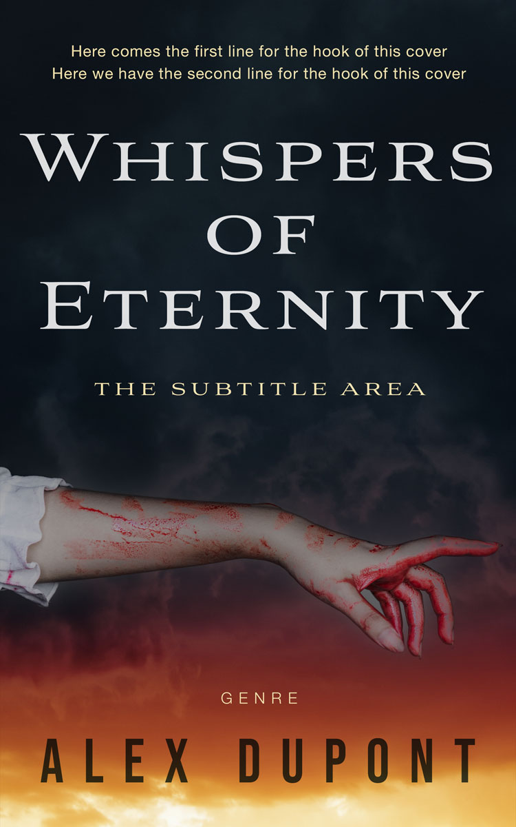 2D view of Premade Horror Book Cover - Antique Brass