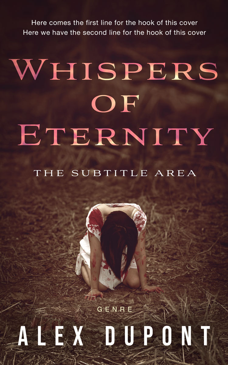 2D view of Premade Horror Book Cover - Crater Brown