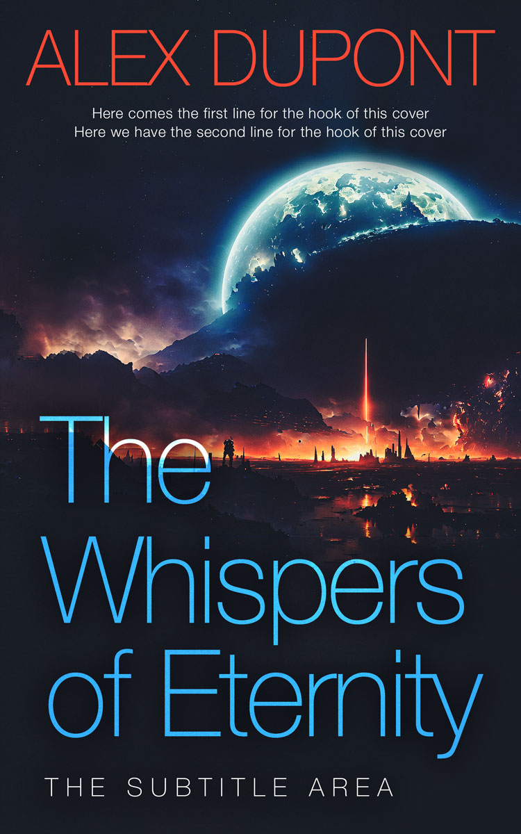 2D view of Premade Apocalyptica Book Cover - Steel Gray