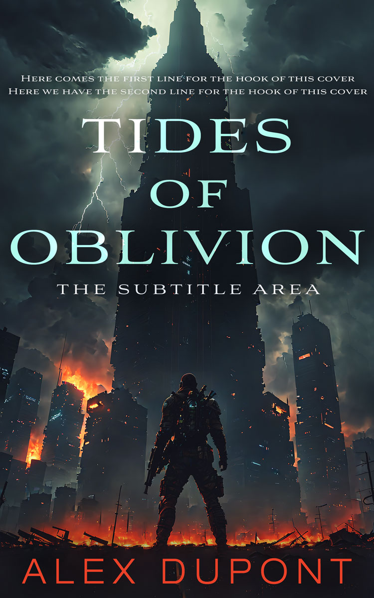 2D view of Premade Apocalyptica Book Cover - Shark